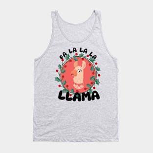 Fa La La La LLAMA Tank Top